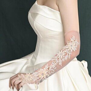 Women Wedding Lace Gloves